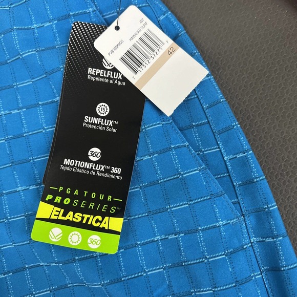 PGA Tour Pro Series Motionflux 360 Blue Print Golf Shorts Mens sz 42 FS Charity - Picture 9 of 11